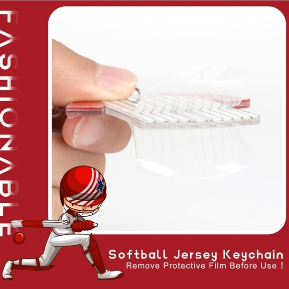 Customizable baseball jersey keychains - Picture 2 of 6